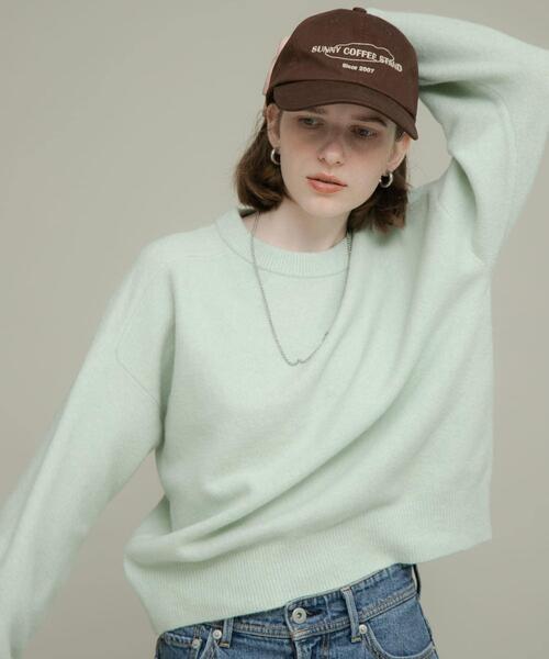 URBAN RESEARCH Sonny Label(アーバンリサーチサニーレーベル)の「フラッフィータッチクルーネックニットプルオーバー(ニット/セーター・レディース・ブラック/グレー/ミント・FREE)」の13枚目の写真