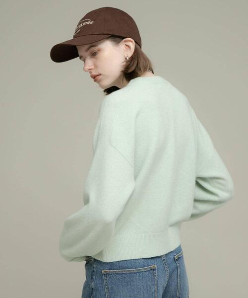 URBAN RESEARCH Sonny Label(アーバンリサーチサニーレーベル)の「フラッフィータッチクルーネックニットプルオーバー(ニット/セーター・レディース・ブラック/グレー/ミント・FREE)」の16枚目の写真