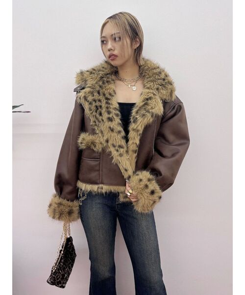 evris エヴリス リバーシブルボアフードブルゾン リバーシブルフェイクファーブルゾン（ブルゾン）｜EVRIS