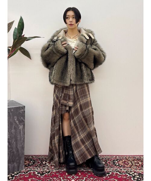 セール】リバーシブルフェイクファーブルゾン（ブルゾン）｜EVRIS