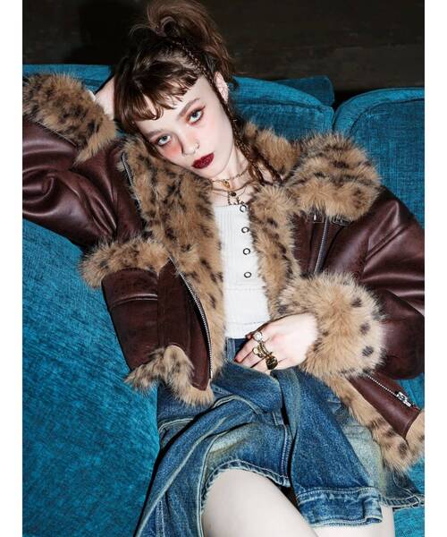 リバーシブルフェイクファーブルゾン（ブルゾン）｜EVRIS（エヴリス