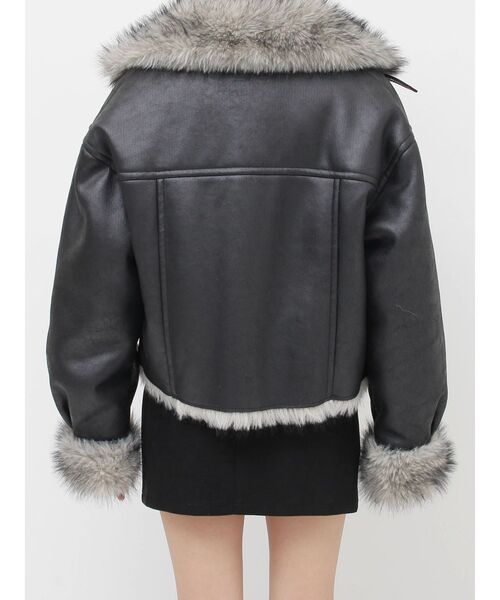 リバーシブルフェイクファーブルゾン（ブルゾン）｜EVRIS（エヴリス