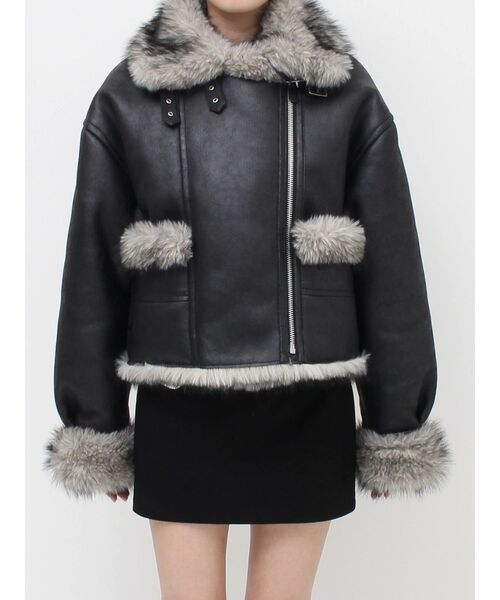 リバーシブルフェイクファーブルゾン（ブルゾン）｜EVRIS