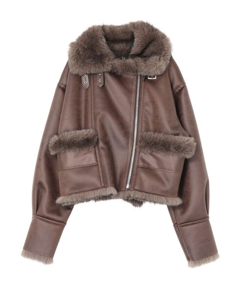 リバーシブルフェイクファーブルゾン（ブルゾン）｜EVRIS（エヴリス