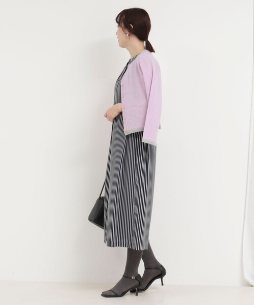 MICO COULIER（ミコクリエ）の「クリセタツイルストライププリントワンピース（ワンピース・レディース・ブルー系その他7/ブルー系その他・38）」の22枚目の写真