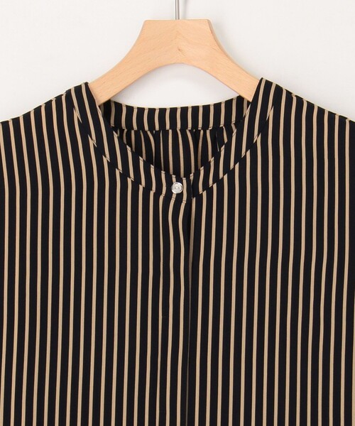 MICO COULIER（ミコクリエ）の「クリセタツイルストライププリントワンピース（ワンピース・レディース・ブルー系その他7/ブルー系その他・38）」の14枚目の写真