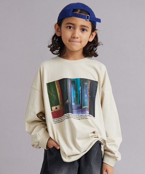 PAIRMANON STREET（ペアマノンストリート）の「【綿100%】アソート グラフィック 長袖 Tシャツ【PAIRMANON STREET】（Tシャツ/カットソー・キッズ・ブラック/ピンク系その他/ブラック系その他2/ホワイト系その他4/ホワイト系その他2/ブラック系その他3/レッド/ピンク/ホワイト系その他3/ホワイト/ホワイト系その他/ブラック系その他/ネイビー/ベージュ・90/150/160/100/130/110/140/120）」の10枚目の写真