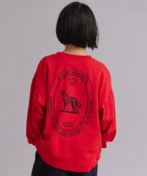 PAIRMANON STREET（ペアマノンストリート）の「【綿100%】アソート グラフィック 長袖 Tシャツ【PAIRMANON STREET】（Tシャツ/カットソー・キッズ・ブラック/ピンク系その他/ブラック系その他2/ホワイト系その他4/ホワイト系その他2/ブラック系その他3/レッド/ピンク/ホワイト系その他3/ホワイト/ホワイト系その他/ブラック系その他/ネイビー/ベージュ・90/150/160/100/130/110/140/120）」の14枚目の写真