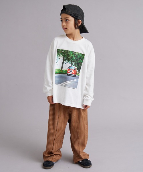 PAIRMANON STREET（ペアマノンストリート）の「【綿100%】アソート グラフィック 長袖 Tシャツ【PAIRMANON STREET】（Tシャツ/カットソー・キッズ・ブラック/ピンク系その他/ブラック系その他2/ホワイト系その他4/ホワイト系その他2/ブラック系その他3/レッド/ピンク/ホワイト系その他3/ホワイト/ホワイト系その他/ブラック系その他/ネイビー/ベージュ・90/150/160/100/130/110/140/120）」の17枚目の写真