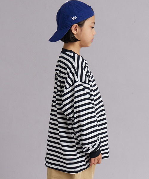 PAIRMANON STREET（ペアマノンストリート）の「【綿100%】アソート グラフィック 長袖 Tシャツ【PAIRMANON STREET】（Tシャツ/カットソー・キッズ・ブラック/ピンク系その他/ブラック系その他2/ホワイト系その他4/ホワイト系その他2/ブラック系その他3/レッド/ピンク/ホワイト系その他3/ホワイト/ホワイト系その他/ブラック系その他/ネイビー/ベージュ・90/150/160/100/130/110/140/120）」の22枚目の写真