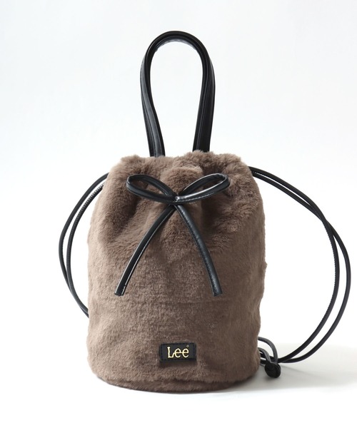 Lee(リー)の「Lee(リー)フェイクファー2wayミニショルダー&ハンドバッグ レディース(ハンドバッグ・レディース・ブラック/ワイン/グレイッシュベージュ・FREE)」の1枚目の写真