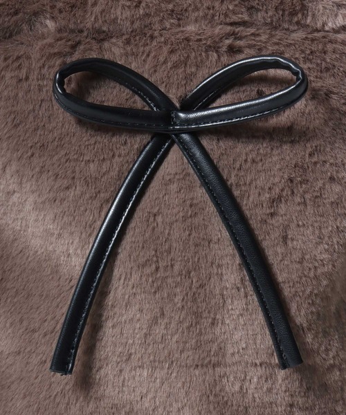 Lee(リー)の「Lee(リー)フェイクファー2wayミニショルダー&ハンドバッグ レディース(ハンドバッグ・レディース・ブラック/ワイン/グレイッシュベージュ・FREE)」の9枚目の写真