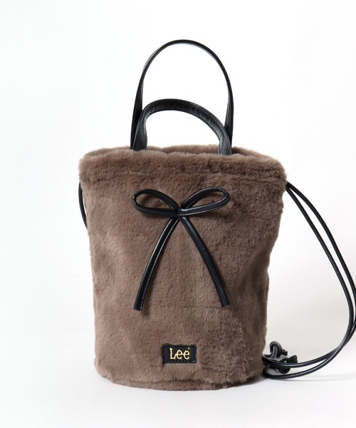 Lee(リー)の「Lee(リー)フェイクファー2wayミニショルダー&ハンドバッグ レディース(ハンドバッグ・レディース・ブラック/ワイン/グレイッシュベージュ・FREE)」の5枚目の写真