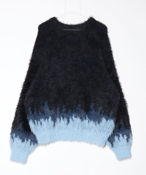 ADAM PATEK(アダムパテック)の「【ADAMPATEK/アダムパテック】distorted chevron pattern crewneck ジャガードニット(ニット/セーター・レディース・その他2/その他1・2/1)」の1枚目の写真