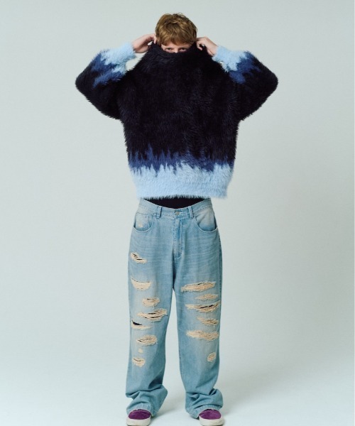ADAM PATEK(アダムパテック)の「【ADAMPATEK/アダムパテック】distorted chevron pattern crewneck ジャガードニット(ニット/セーター・レディース・その他2/その他1・2/1)」の22枚目の写真
