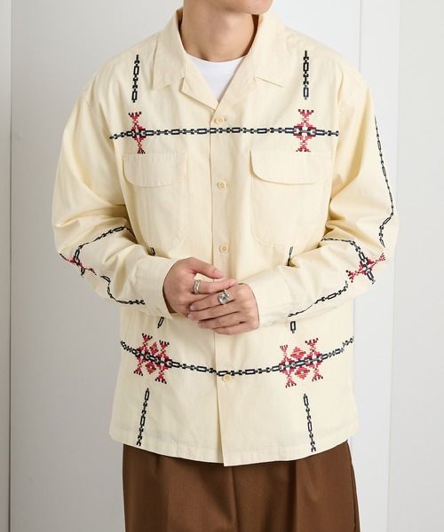 PENDLETON（ペンドルトン）の「【PENDLETON】オープンカラーシャツ　ガーメントダイ加工 5475-1011（シャツ/ブラウス・メンズ・アイボリー/チャコールグレー・L/M）」の4枚目の写真