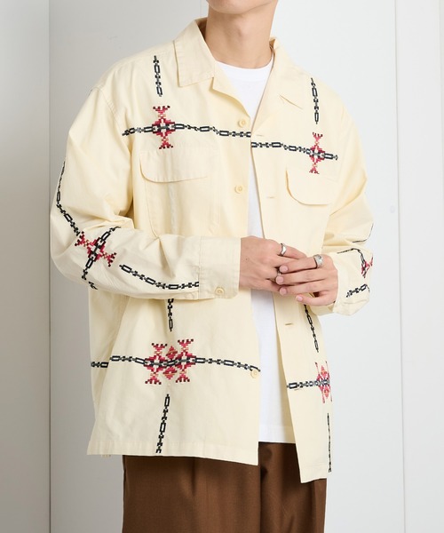 PENDLETON（ペンドルトン）の「【PENDLETON】オープンカラーシャツ　ガーメントダイ加工 5475-1011（シャツ/ブラウス・メンズ・アイボリー/チャコールグレー・L/M）」の5枚目の写真