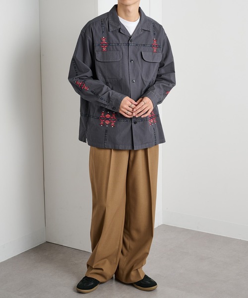 PENDLETON（ペンドルトン）の「【PENDLETON】オープンカラーシャツ　ガーメントダイ加工 5475-1011（シャツ/ブラウス・メンズ・アイボリー/チャコールグレー・L/M）」の19枚目の写真