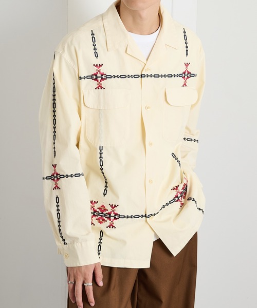 PENDLETON（ペンドルトン）の「【PENDLETON】オープンカラーシャツ　ガーメントダイ加工 5475-1011（シャツ/ブラウス・メンズ・アイボリー/チャコールグレー・L/M）」の3枚目の写真