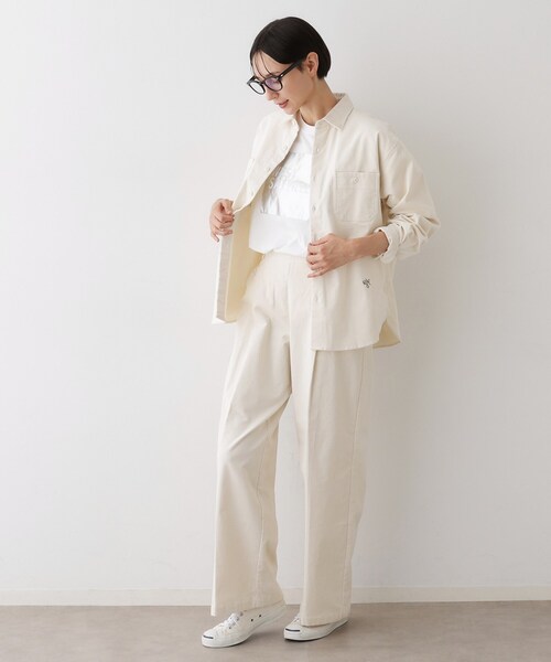 Dessin(デッサン)の「【セットアップ可・洗える】マリンコーデュロイパンツ(その他パンツ・レディース・ホワイト系/ブラウン系その他/ネイビー・00/01/02/03)」の19枚目の写真