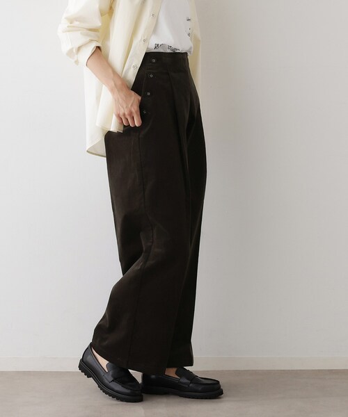 Dessin(デッサン)の「【セットアップ可・洗える】マリンコーデュロイパンツ(その他パンツ・レディース・ホワイト系/ブラウン系その他/ネイビー・00/01/02/03)」の18枚目の写真