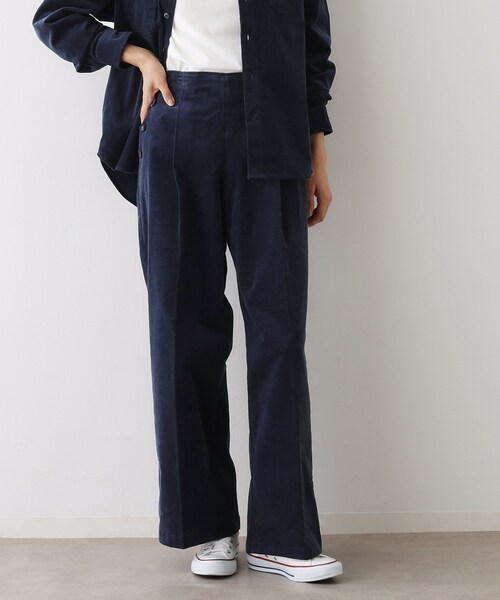 Dessin(デッサン)の「【セットアップ可・洗える】マリンコーデュロイパンツ(その他パンツ・レディース・ホワイト系/ブラウン系その他/ネイビー・00/01/02/03)」の16枚目の写真