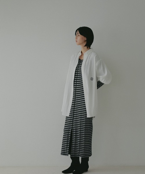 セール】ロゴシシュウシャツワンピース（シャツワンピース）｜A