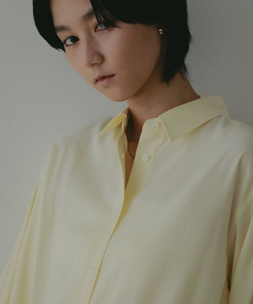A part by(アパートバイ)の「ロゴシシュウシャツワンピース(シャツワンピース・レディース・オフホワイト/ライトイエロー/ライトブルー・FREE)」の15枚目の写真