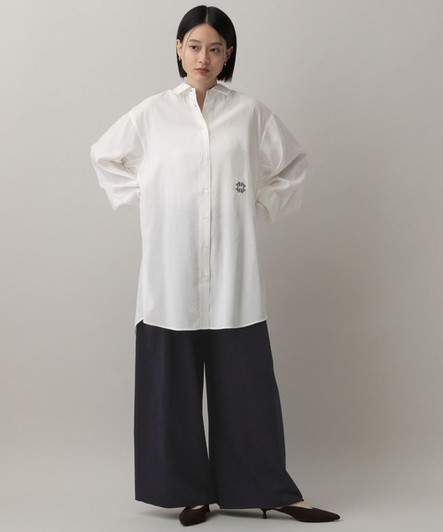 アトリエgg⭐︎シャツワンピース(21) ATELIERSIX エステルストレッチシャツワンピース - サンド