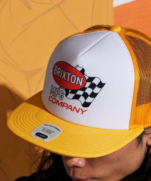 BRIXTON(ブリクストン)の「BRIXTON/ブリクストン COLLINS NP HP TRUCKER HAT キャップ(キャップ・メンズ・イエロー・ONE SIZE)」の2枚目の写真