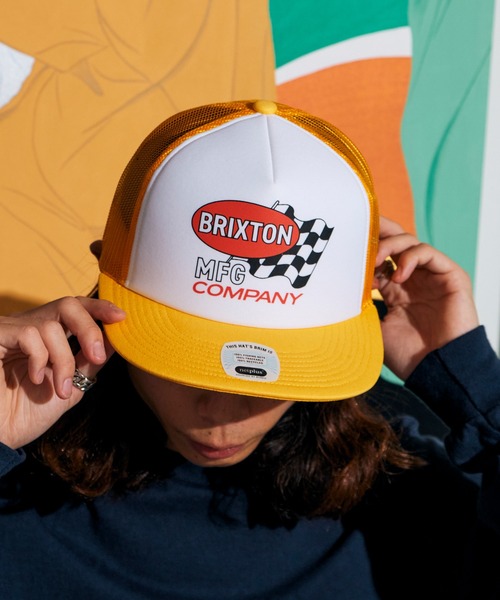 BRIXTON(ブリクストン)の「BRIXTON/ブリクストン COLLINS NP HP TRUCKER HAT キャップ(キャップ・メンズ・イエロー・ONE SIZE)」の3枚目の写真