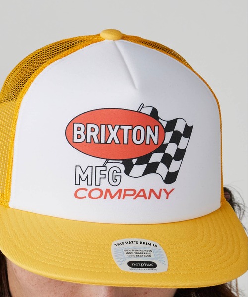 BRIXTON(ブリクストン)の「BRIXTON/ブリクストン COLLINS NP HP TRUCKER HAT キャップ(キャップ・メンズ・イエロー・ONE SIZE)」の6枚目の写真