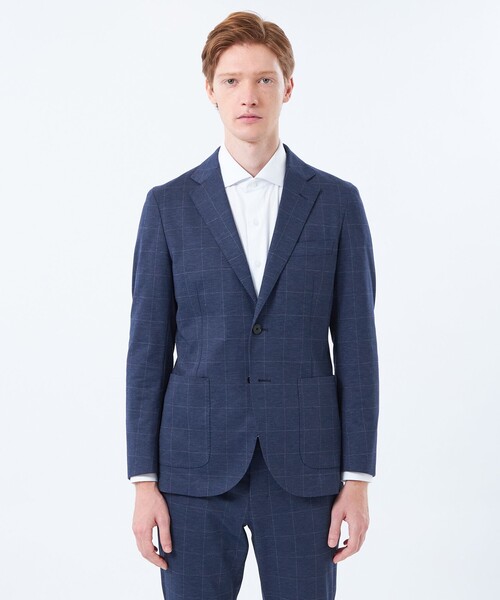 MACKINTOSH PHILOSOPHY(マッキントッシュ フィロソフィー)の「テーラードジャージー ジャケット ウインドペンプリント(テーラードジャケット・メンズ・グレー・38/40)」の4枚目の写真