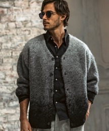 AKM Contemporary | 【WEB・直営店限定】AKM Contemporary(エイケイエムコンテンポラリー)モヘア オーバーサイズ グラデーション ニットカーディガン(保温性/起毛)(カーディガン/ボレロ)