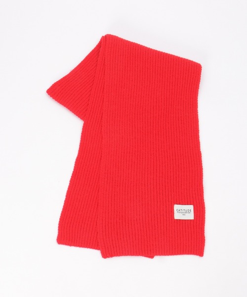 ikka(イッカ)の「リブニットマフラー(マフラー・レディース・グレー/ブラック/ブラウン/レッド/オフホワイト/ライム・FREE)」の12枚目の写真