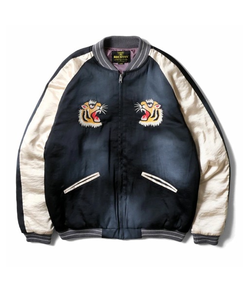 HOUSTON ヒューストン USED FINISHING SOUVENIR JACKET (TIGER