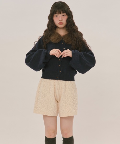 cable knit short pants / ケーブルニットショートパンツ（その他
