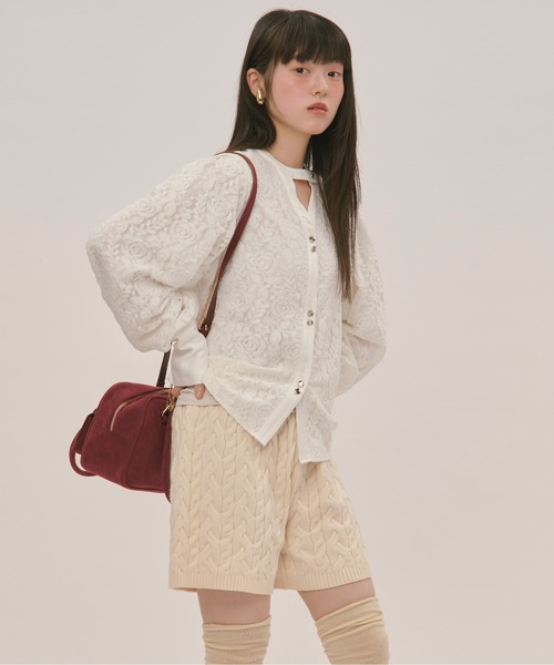 cable knit short pants / ケーブルニットショートパンツ（その他