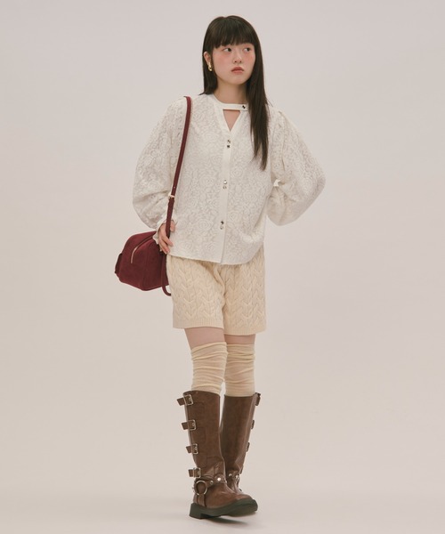 cable knit short pants / ケーブルニットショートパンツ（その他