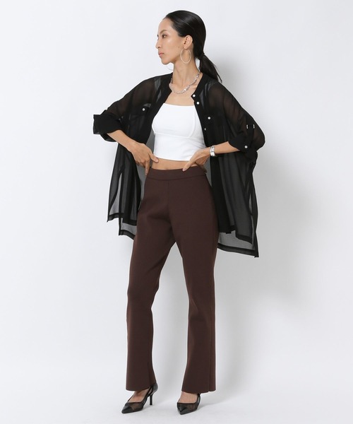 HEREIAM（ヘレイアム）の「【HEREIAM】EASYニットフレアパンツ（その他パンツ・レディース・ブラック/ダークブラウン・X-SMALL/SMALL/MEDIUM）」の12枚目の写真