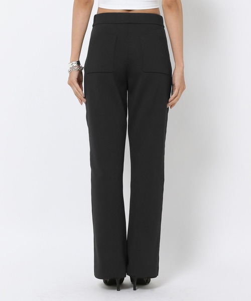 HEREIAM（ヘレイアム）の「【HEREIAM】EASYニットフレアパンツ（その他パンツ・レディース・ブラック/ダークブラウン・X-SMALL/SMALL/MEDIUM）」の9枚目の写真