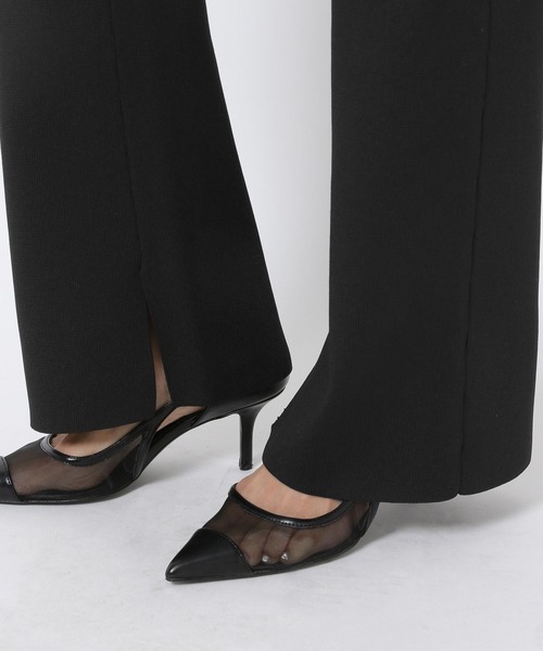 HEREIAM（ヘレイアム）の「【HEREIAM】EASYニットフレアパンツ（その他パンツ・レディース・ブラック/ダークブラウン・X-SMALL/SMALL/MEDIUM）」の7枚目の写真