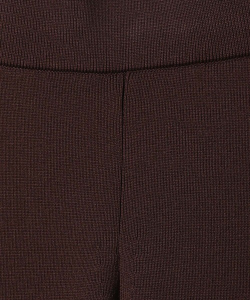 HEREIAM（ヘレイアム）の「【HEREIAM】EASYニットフレアパンツ（その他パンツ・レディース・ブラック/ダークブラウン・X-SMALL/SMALL/MEDIUM）」の3枚目の写真
