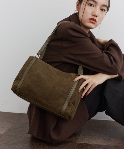2WAYスエードボストンバッグ（ボストンバッグ）｜DFFUR.（ディフル）の