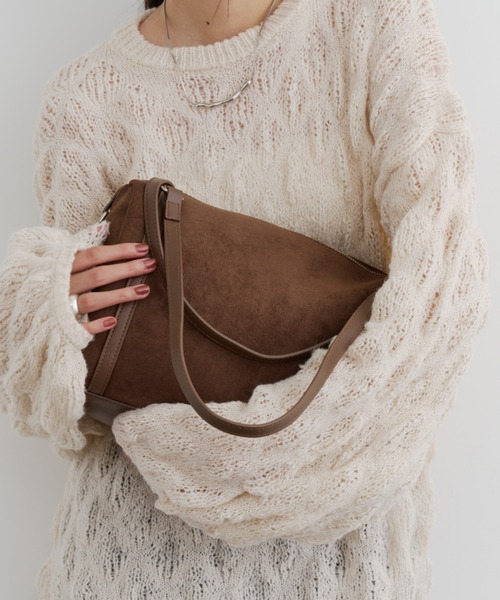 2WAYスエードボストンバッグ（ボストンバッグ）｜DFFUR.（ディフル）の