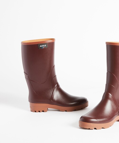 AIGLE（エーグル）の「シャンボードプロ2 レディース ラバーブーツ（レインシューズ・レディース・ライトブラウン・37/38/39/36/40）」の6枚目の写真