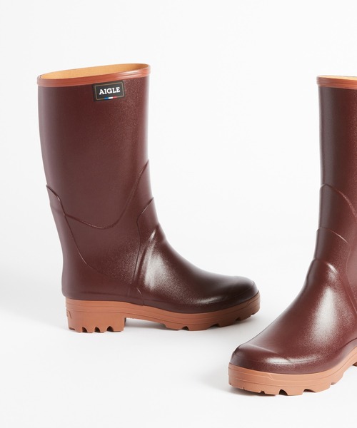 AIGLE（エーグル）の「シャンボードプロ2 レディース ラバーブーツ（レインシューズ・レディース・ライトブラウン・37/38/39/36/40）」の2枚目の写真