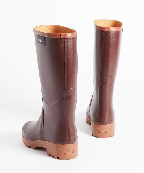 AIGLE（エーグル）の「シャンボードプロ2 レディース ラバーブーツ（レインシューズ・レディース・ライトブラウン・37/38/39/36/40）」の3枚目の写真