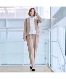 SUIT SQUARE|スーツスクエア(レディース)のスーツセット(ベージュ SUIT SQUARE|スーツスクエア(レディース)のスーツセット(ベージュ