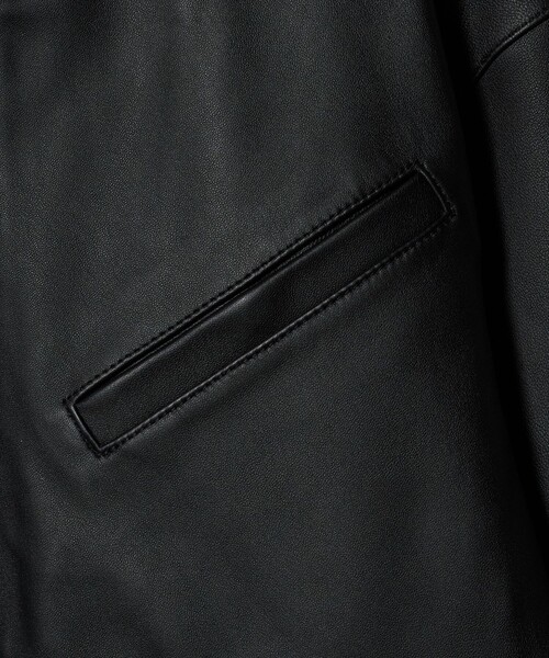 AVIREX（アヴィレックス）の「【別注】＜AVIREX＞レザー ジップ ブルゾン（ブルゾン・メンズ・ブラック・L/M/XL）」の6枚目の写真